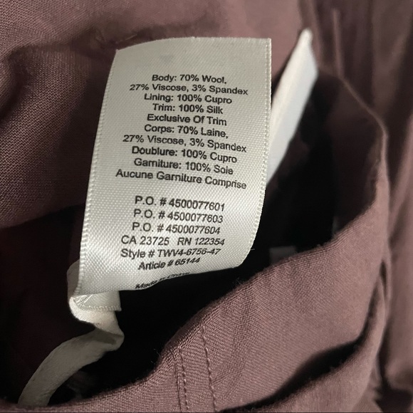 Aritzia Wilfred High Waisted Belted Pants - Picture 6 of 10